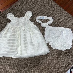 18 month white/cream dress